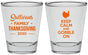Personalized Thanksgiving Shot Glasses - Gobble Turkey | 260024
