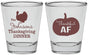 Personalized Thanksgiving Shot Glasses - Thankful Af | 260026
