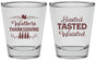 Personalized Thanksgiving Shot Glasses - Basted Tasted Waisted | 260027
