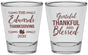 Personalized Thanksgiving Shot Glasses - Grateful Blessed | 260030