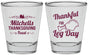 Personalized Thanksgiving Shot Glasses - Leg Day | 260033