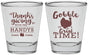 Personalized Thanksgiving Shot Glasses - Turkey Gobble | 260043
