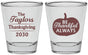 Personalized Thanksgiving Shot Glasses - Pumpkin Thankful | 260047