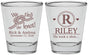 Personalized Wedding Shot Glasses - We Tied The Knot | 263