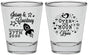 Personalized Wedding Shot Glasses - Over The Moon In Love | 267