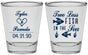 Personalized Wedding Shot Glasses - Two Less Fish In The Sea | 270