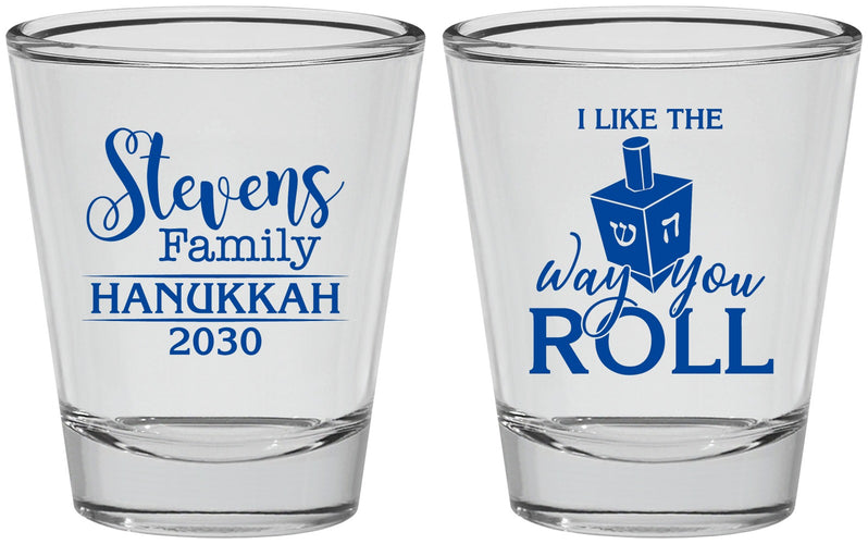 Personalized Hanukkah Shot Glasses - Dreidel | 270002