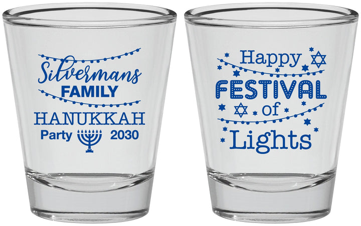 Personalized Hanukkah Shot Glasses - Festival Of Lights | 270006