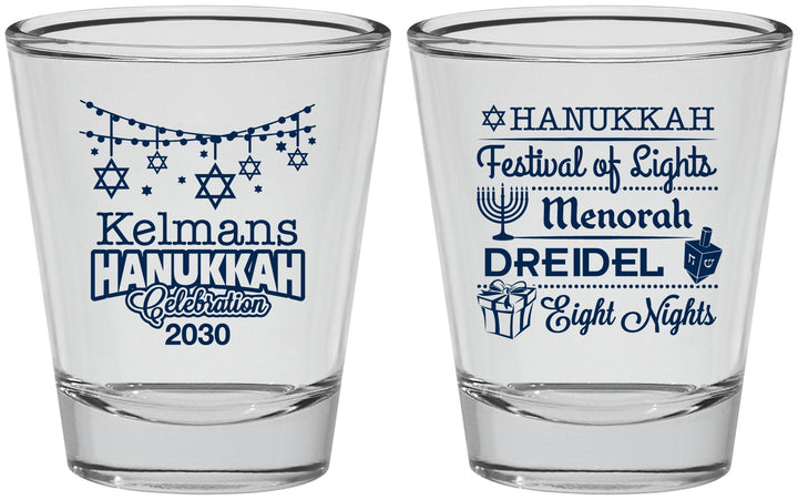 Personalized Hanukkah Shot Glasses - Festival Of Lights | 270007