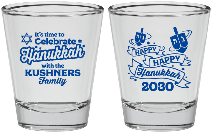 Personalized Hanukkah Shot Glasses - Dreidel | 270012