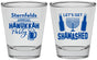 Personalized Hanukkah Shot Glasses - Menorah | 270026