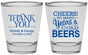 Personalized Wedding Shot Glasses - Cheers Years Cold Beers | 271