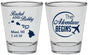 Personalized Wedding Shot Glasses - The Adventure Begins | 278