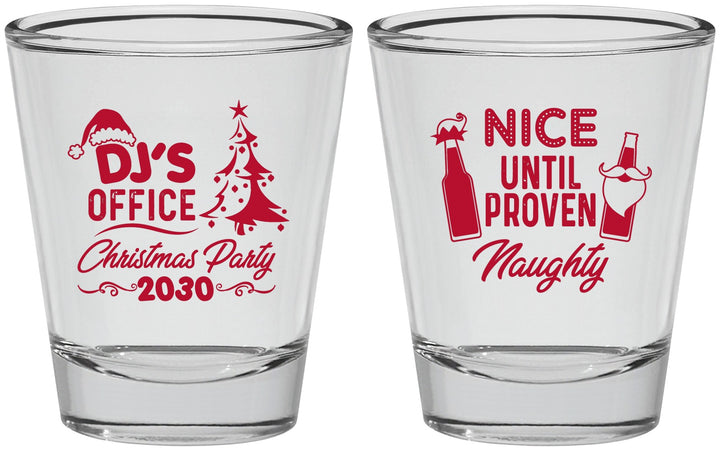 Personalized Christmas Shot Glasses - Naughty Or Nice | 280000