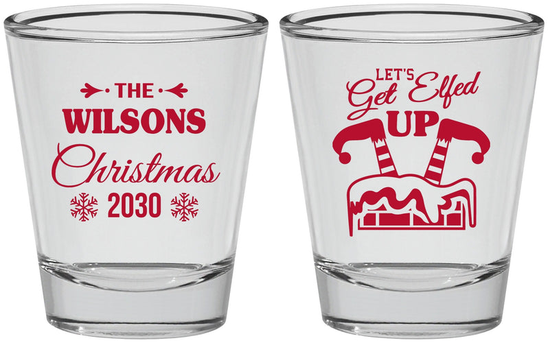 Personalized Christmas Shot Glasses - Lets Get Elfed Up | 280006