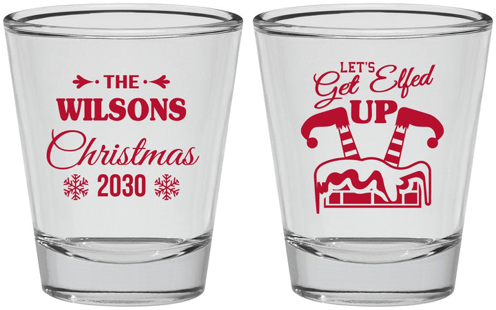 Personalized Christmas Shot Glasses - Lets Get Elfed Up | 280006