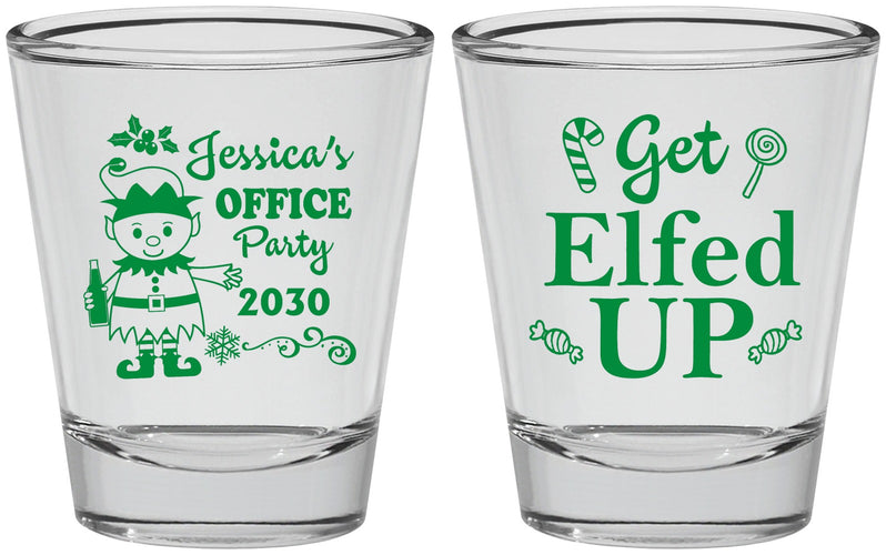Personalized Christmas Shot Glasses - Lets Get Elfed Up | 280007