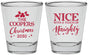 Personalized Christmas Shot Glasses - Naughty Or Nice | 280008