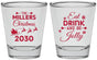 Personalized Christmas Shot Glasses - Eat Drink And Be Jolly | 280010