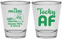 Personalized Christmas Shot Glasses - Tacky Af | 280017