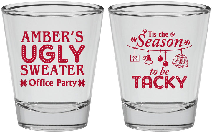 Personalized Christmas Shot Glasses - Til The Season To Be Tacky | 280020