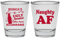 Personalized Christmas Shot Glasses - Eat Drink Be Ugly | 280024