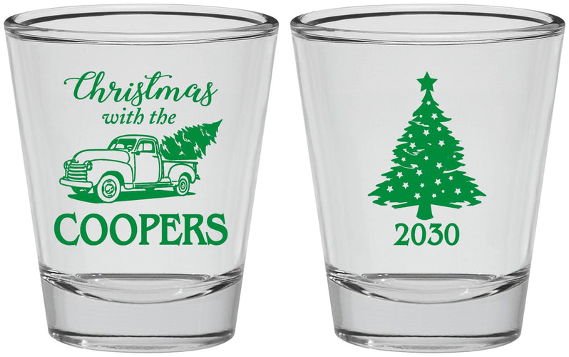 Personalized Christmas Shot Glasses - Naughty Af | 280025