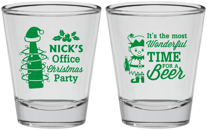 Personalized Christmas Shot Glasses - Elf | 280029