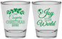 Personalized Christmas Shot Glasses - Joy To The World | 280035