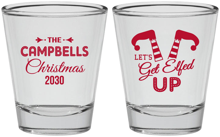 Personalized Christmas Shot Glasses - Lets Get Elfed Up | 280036
