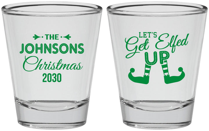 Personalized Christmas Shot Glasses - Lets Get Elfed Up | 280037