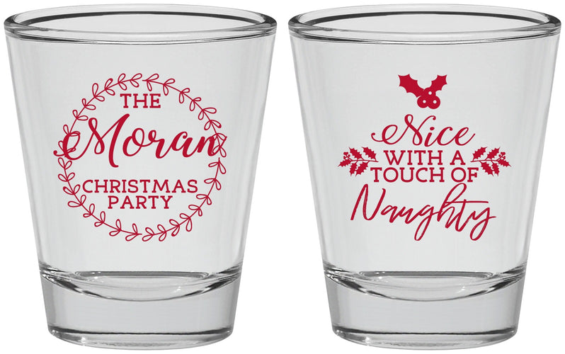 Personalized Christmas Shot Glasses - Touch Of Naughty | 280048