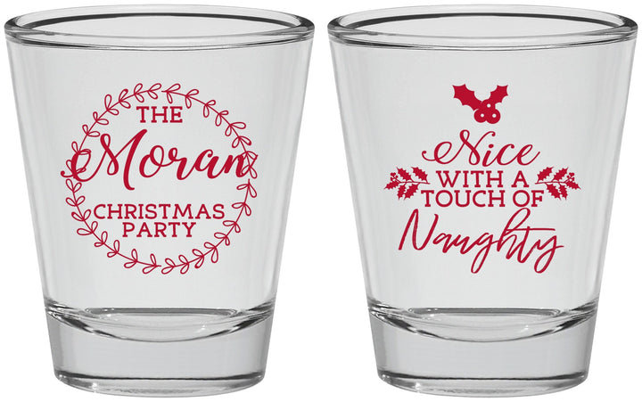Personalized Christmas Shot Glasses - Touch Of Naughty | 280048