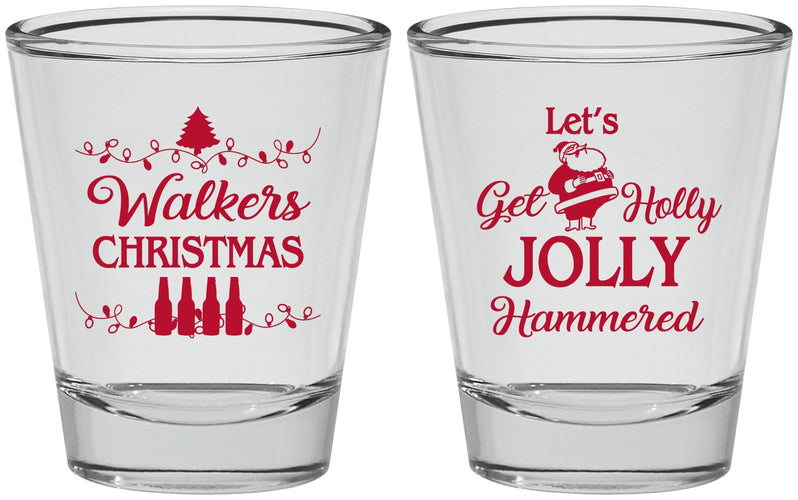 Personalized Christmas Shot Glasses - Let Is Snow | 280050
