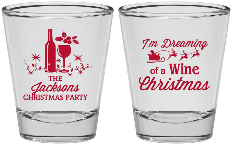 Personalized Christmas Shot Glasses - Bah Hum Bug | 280056