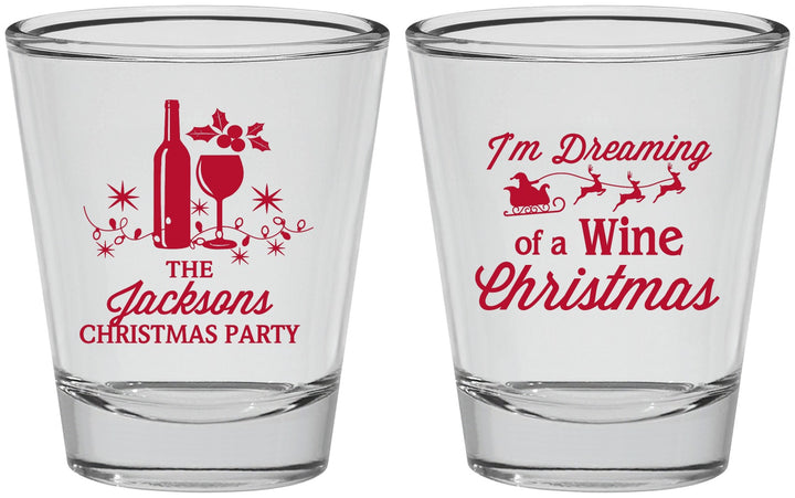 Personalized Christmas Shot Glasses - Bah Hum Bug | 280056