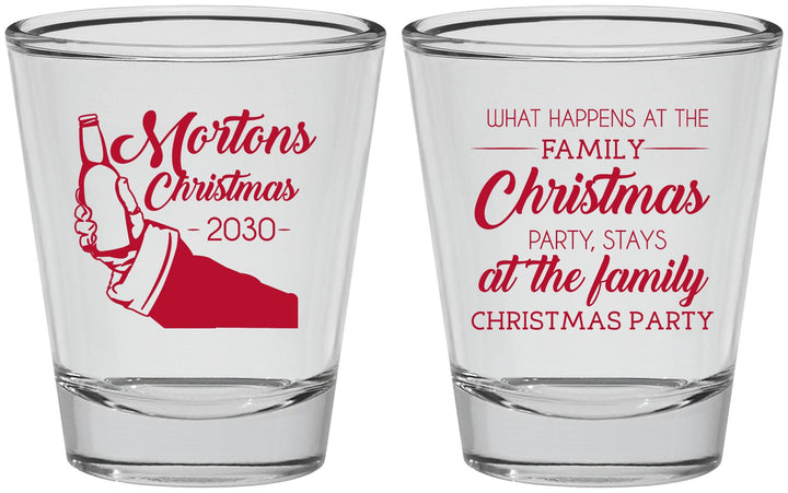 Personalized Christmas Shot Glasses - Santa Claus | 280060