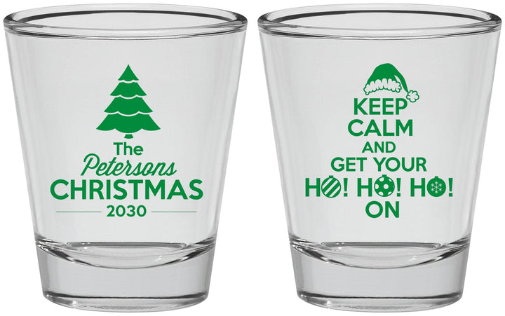 Personalized Christmas Shot Glasses - Ho Ho Ho | 280061