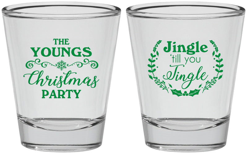 Personalized Christmas Shot Glasses - Jingle Til You Jingle | 280063