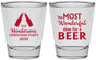 Personalized Christmas Shot Glasses - Wonderful Time For A Beer | 280064