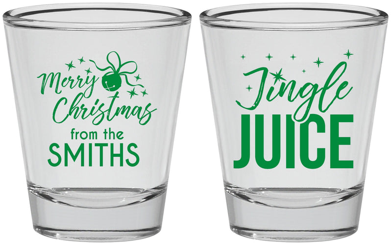 Personalized Christmas Shot Glasses - Jingle Juice | 280067