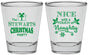 Personalized Christmas Shot Glasses - Naughty Or Nice | 280069