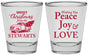 Personalized Christmas Shot Glasses - Peace Joy Love | 280070