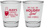Personalized Christmas Shot Glasses - Holiday Spirit | 280072