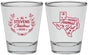 Personalized Christmas Shot Glasses - Texmas Yall | 280074