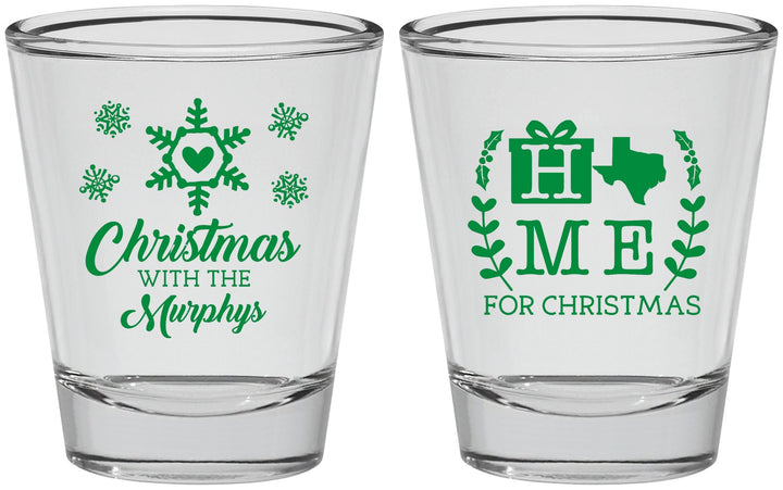 Personalized Christmas Shot Glasses - Texas | 280075