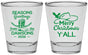 Personalized Christmas Shot Glasses - Texas | 280077
