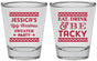 Personalized Christmas Shot Glasses - Eat Drink Tacky | 280082