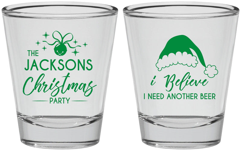 Personalized Christmas Shot Glasses - Santa Claus | 280085