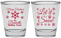 Personalized Christmas Shot Glasses - Let Is Snow | 280088